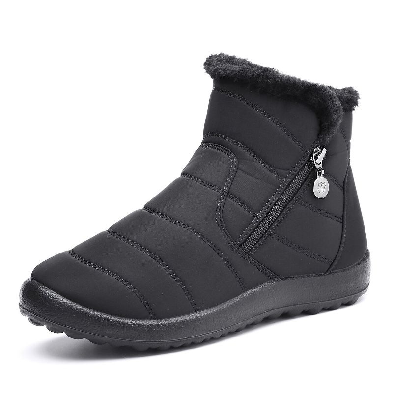 Gracosy Dames Hiver Chaud Marche Antidérapant En Plein Air Bottes De Neige Casual Bottes Courtes