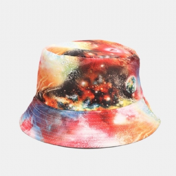 Graffiti Galaxy Fisherman Hat Chapeau De Bassin En Coton Pour Femme