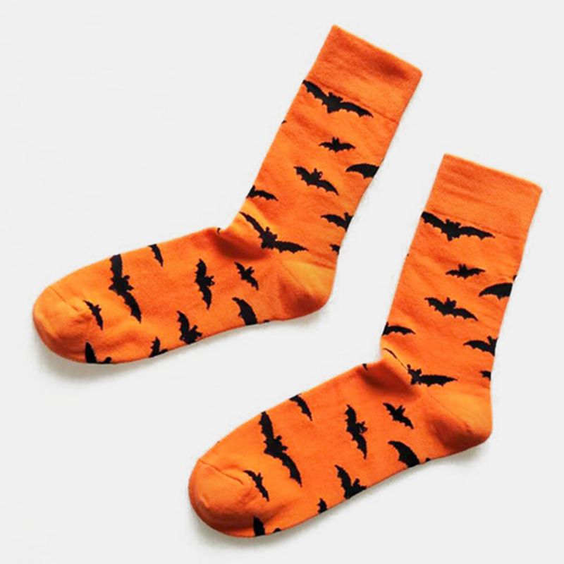 Halloween Couple Chaussettes Chaussettes En Tube De Citrouille En Coton