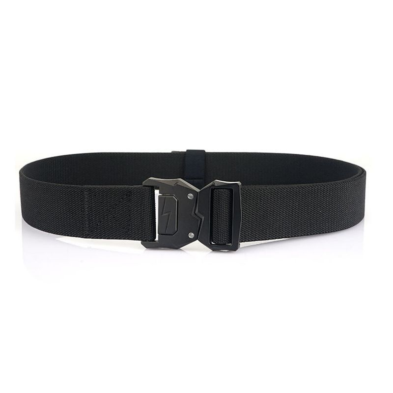 Hommes 125cm Nylon Respirant Ceinture Tactique Militaire Randonnée Gréeur Web Ceinture De Travail Avec Boucle À Dégagement Rapide Robuste