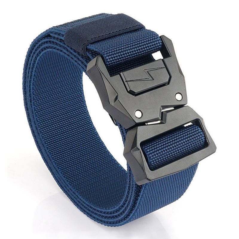 Hommes 125cm Nylon Respirant Ceinture Tactique Militaire Randonnée Gréeur Web Ceinture De Travail Avec Boucle À Dégagement Rapide Robuste