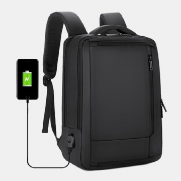 Hommes 15.6 Pouces Usb Charging Business Laptop Bag Backpack