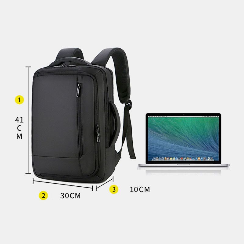 Hommes 15.6 Pouces Usb Charging Business Laptop Bag Backpack