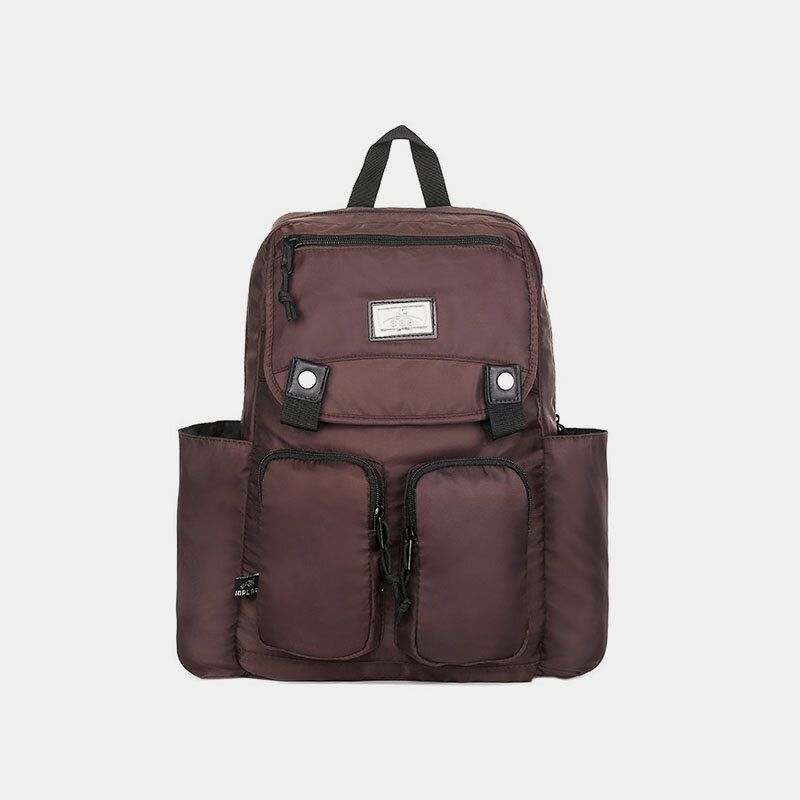 Hommes 20l Nylon Multifonction Multi-poches Poids Léger Grande Capacité 15.6 Pouces Sac Pour Ordinateur Portable Sac À Dos