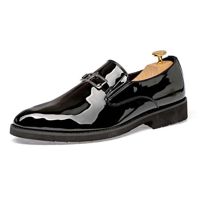 Hommes Bout Pointu Respirant Antidérapant Vintage Business Casual Chaussures Habillées