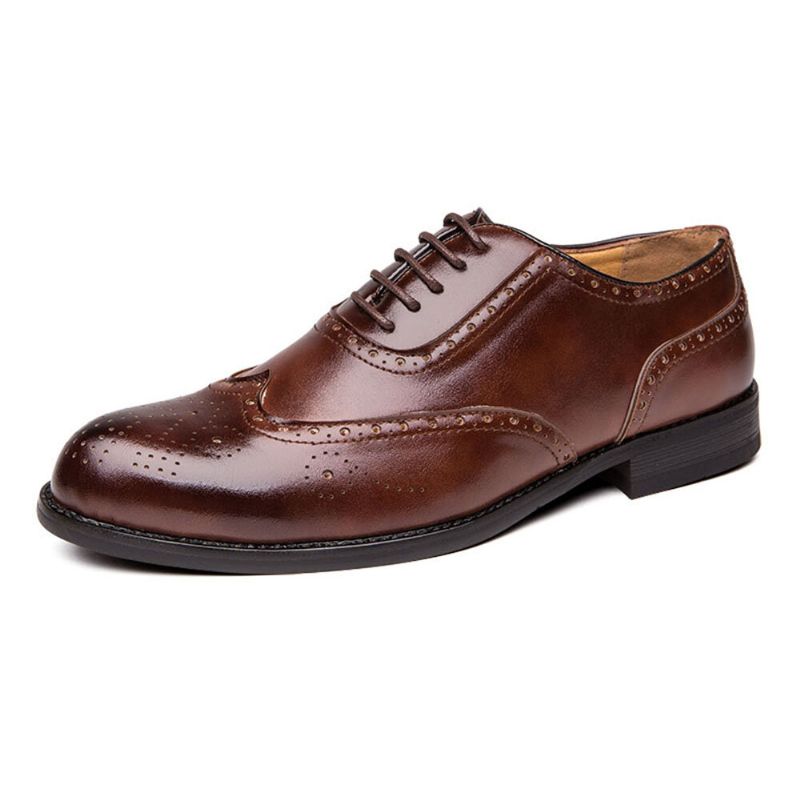 Hommes Brogue Sculpté Robe Formelle Chaussure Casual Business Oxfords