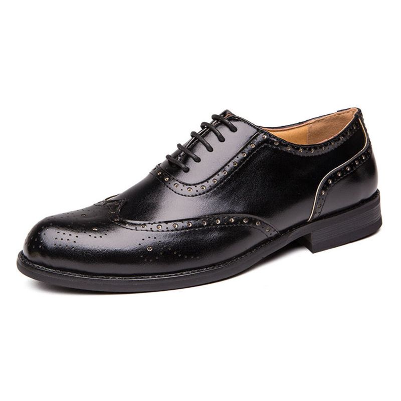 Hommes Brogue Sculpté Robe Formelle Chaussure Casual Business Oxfords