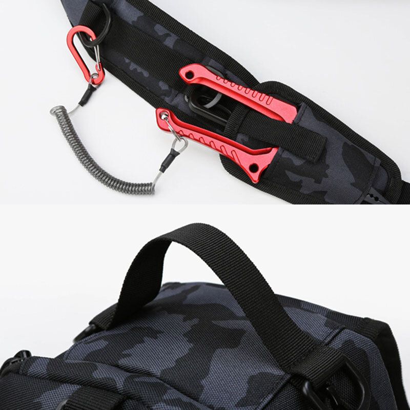 Hommes Camouflage Multi-portage Tactique Pêche Voyage En Plein Air Poitrine Sac Sac À Bandoulière