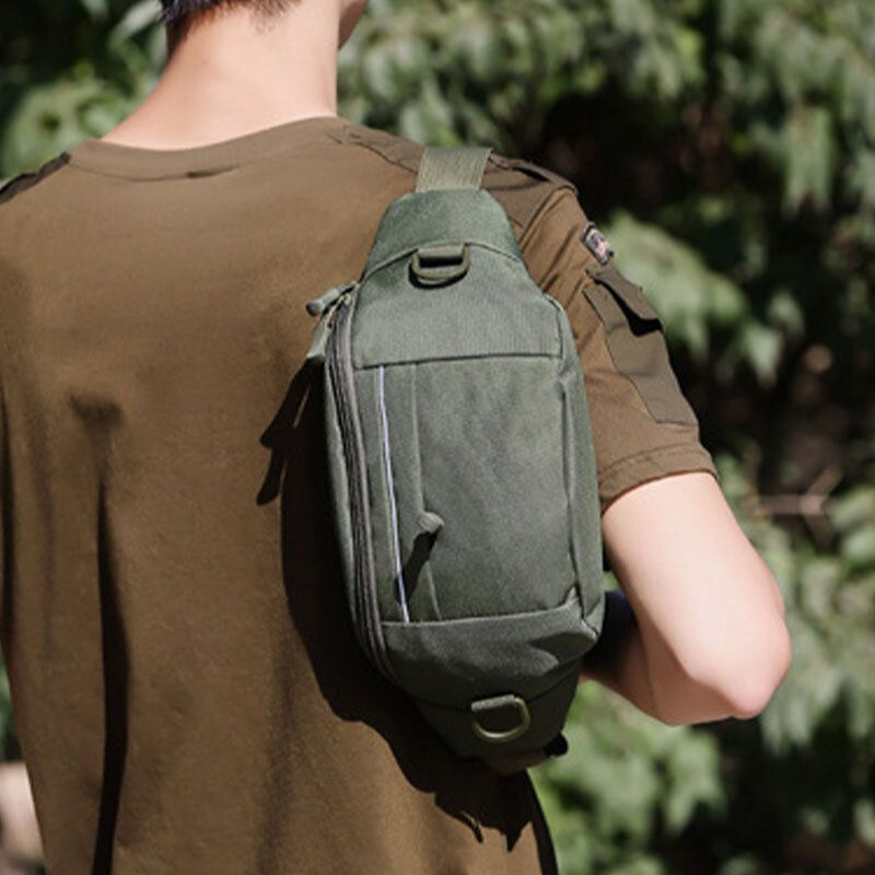 Hommes Camouflage Multi-portage Tactique Voyage Sport Équitation Taille Sac Sac À Bandoulière Poitrine Sac