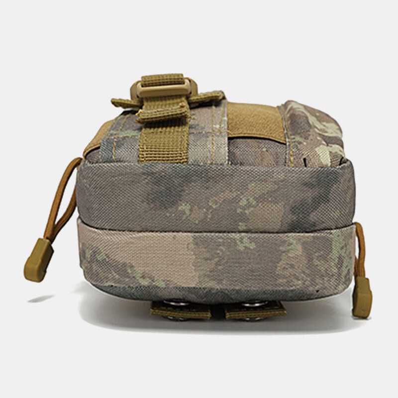 Hommes Camouflages Grande Capacité Étanche 6 Pouces Téléphone Sac En Plein Air Sport Taille Sac Tactique Sac