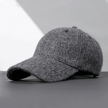 Hommes Casquette De Baseball Hiver Plus Velet Épaissir Chaud Chapeau Réglable