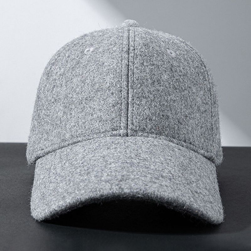 Hommes Casquette De Baseball Hiver Plus Velet Épaissir Chaud Chapeau Réglable