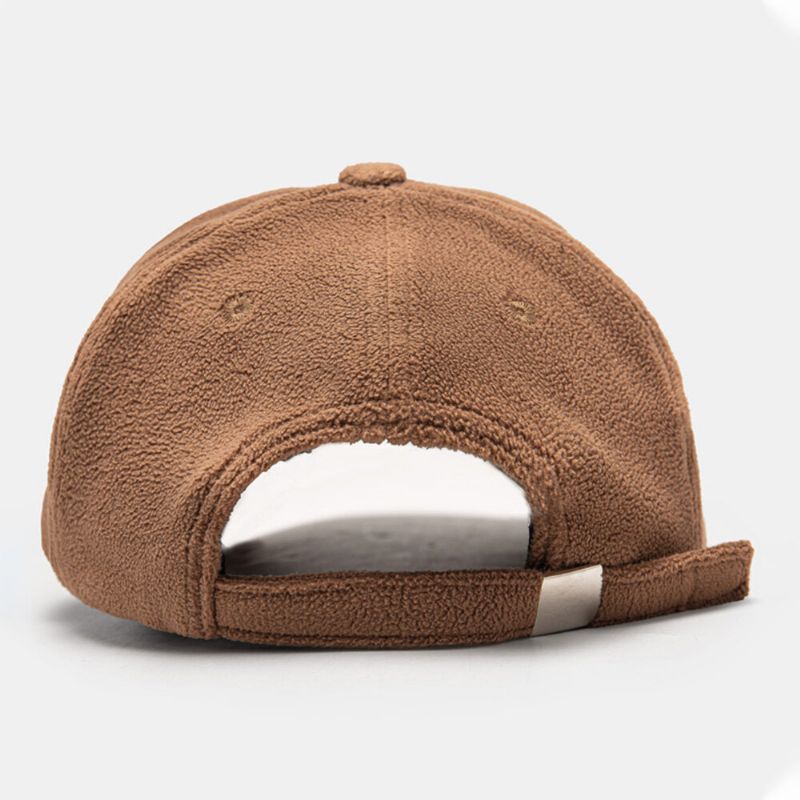 Hommes Casquette De Baseball Laine Lettres Broderie Chaleur Respirant Mode Parasol Chapeau Pour Femmes