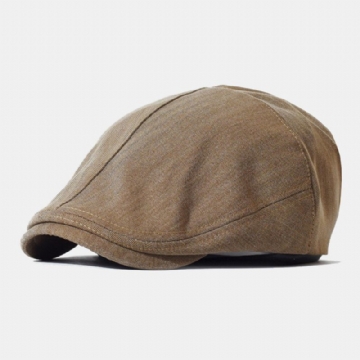 Hommes Casquette Gavroche Coton Lin Solide Chevrons Rayures Élastique Réglable Décontracté Avant Chapeau Peintre Chapeau Béret Casquette Plate