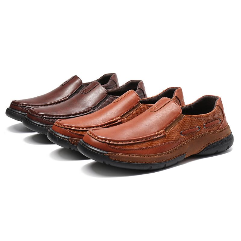 Hommes Casual Business Daily Soft Walking Oxfords En Cuir