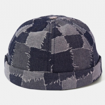 Hommes Casual Landlord Caps Skull Caps Patchwork Cowboy Denim Hat