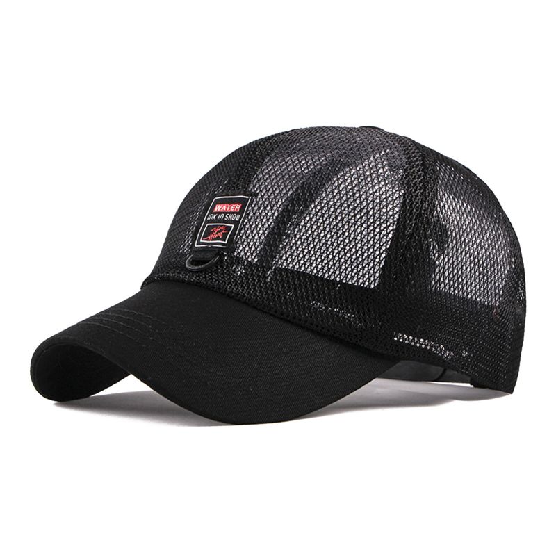 Hommes Casual Mesh Respirant Réglable Outdoor Sunshade Baseball Hat