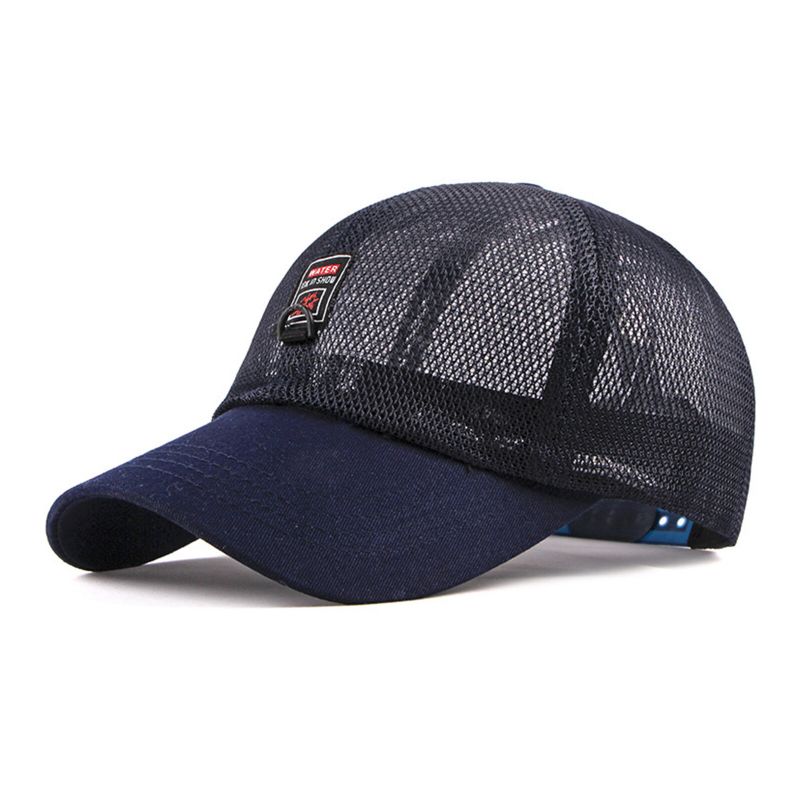 Hommes Casual Mesh Respirant Réglable Outdoor Sunshade Baseball Hat