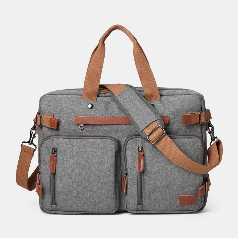 Hommes Casual Multicarry Grande Capacité 15.6/17 Pouces Sac Pour Ordinateur Portable Sac À Dos Multi-poches Sac À Bandoulière