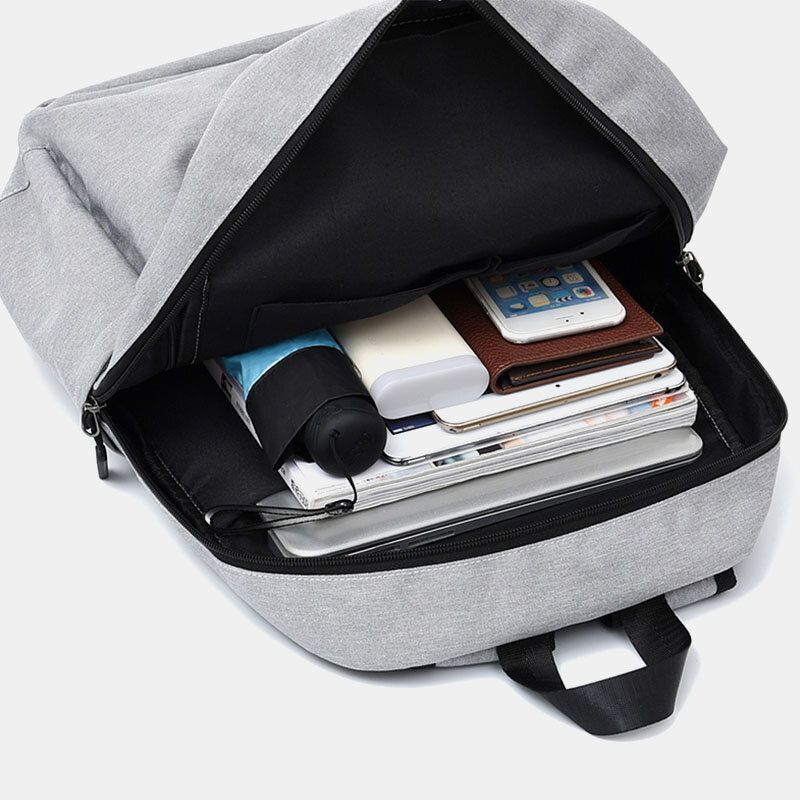 Hommes Casual Wild 15.6 Pouces Grande Capacité Pour Ordinateur Portable Usb Charge Étanche Sac D'école Sac À Dos