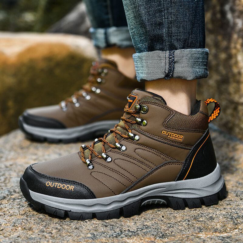 Hommes Confortable Anti-collision Toe Cap Slip Resistant Outdoor Sport Casual Randonnée Bottes