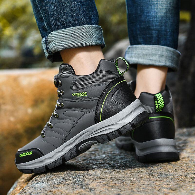 Hommes Confortable Anti-collision Toe Cap Slip Resistant Outdoor Sport Casual Randonnée Bottes