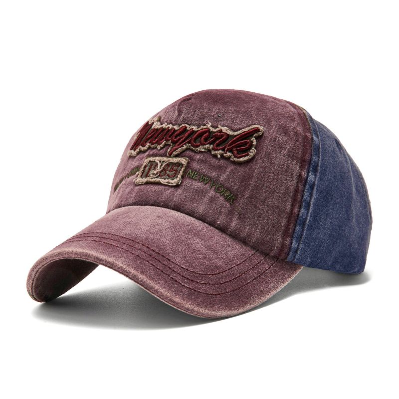 Hommes Coton Denim Lavé Et Vieux Respirant Extérieur Électrique Brodé Chapeau De Soleil Casquette De Baseball