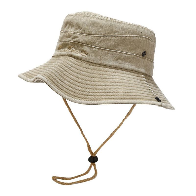 Hommes Coton Lavé Vieux Vintage Jungle Sports Alpinisme Chapeau De Pêche En Plein Air Voyage Soleil Chapeau