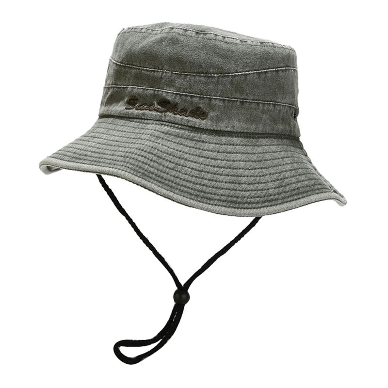 Hommes Coton Lavé Vieux Vintage Jungle Sports Alpinisme Chapeau De Pêche En Plein Air Voyage Soleil Chapeau