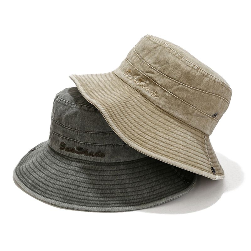 Hommes Coton Lavé Vieux Vintage Jungle Sports Alpinisme Chapeau De Pêche En Plein Air Voyage Soleil Chapeau