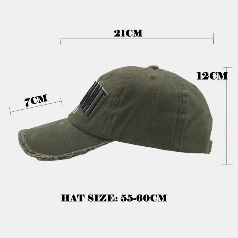 Hommes Coton Lettre Broderie Gland Chapeau Brim Hip-hop Casual Sport Parasol Baseball Chapeau