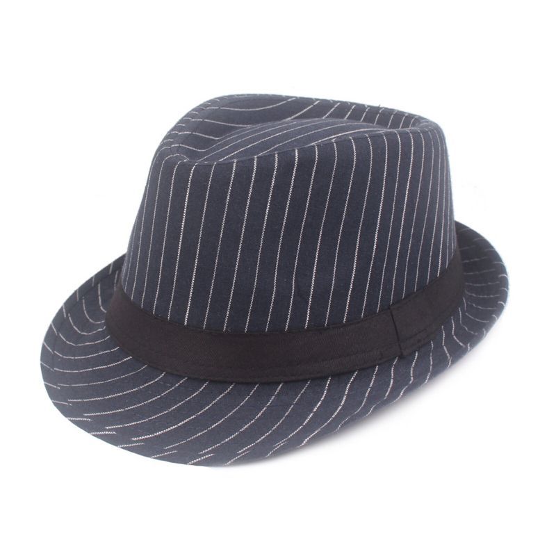 Hommes Coton Rayé Casual Tout-allumette Pare-soleil Chapeaux Plats Chapeaux