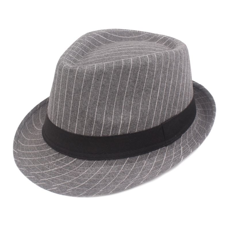 Hommes Coton Rayé Casual Tout-allumette Pare-soleil Chapeaux Plats Chapeaux