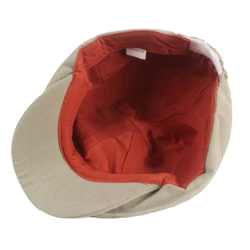 Hommes Coton Solide Couleur Casual Octogonal Chapeaux Avant Chapeaux Béret Casquettes Plates