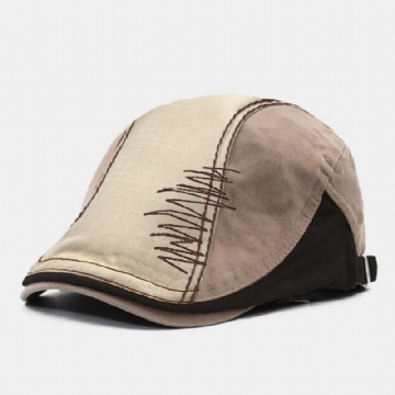 Hommes Couleur Correspondant Point Réglable Bérets Mode Confortable Protection Solaire Gavroche Chapeau Avant Chapeau Casquette Plate