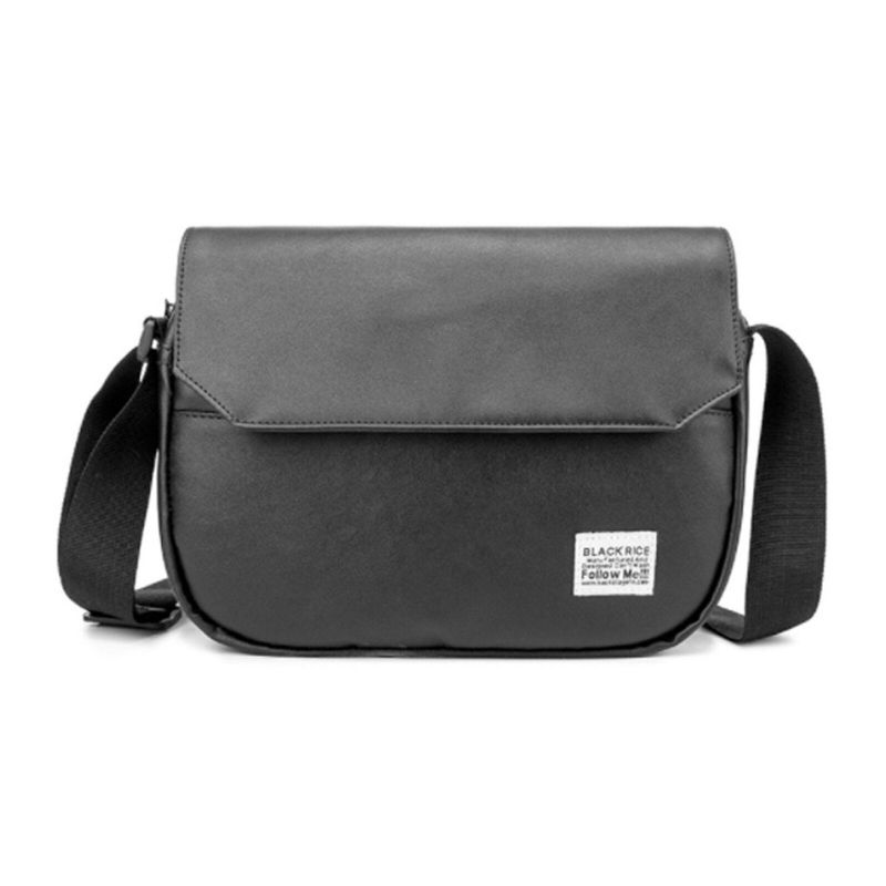 Hommes Cuir Artificiel Vintage Étanche Sac À Bandoulière Couverture Téléphone Portable Poche Messenger Sac