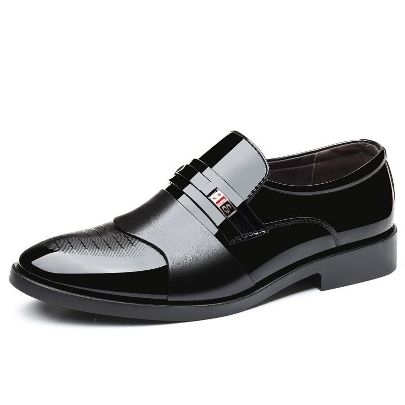 Hommes Cuir Confortable Semelle Souple Pointy Toe Oxford Slip On Casual Business Chaussures