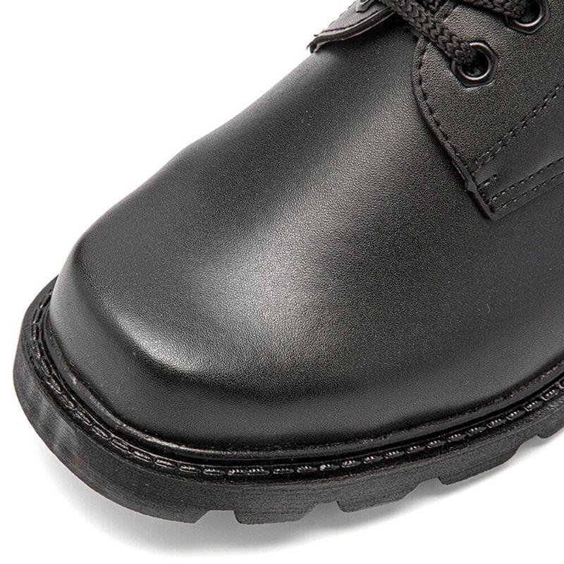 Hommes En Cuir Microfibre Bout Carré Chaussures À Lacets Formelles Antidérapantes Chaussures Habillées