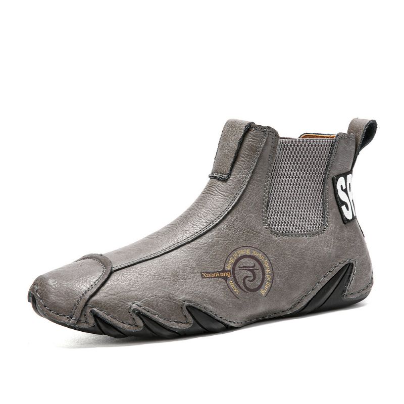 Hommes Cuir Respirant Couture À La Main Doux Octopussy Sole Slip On Trendy Casual Shoes