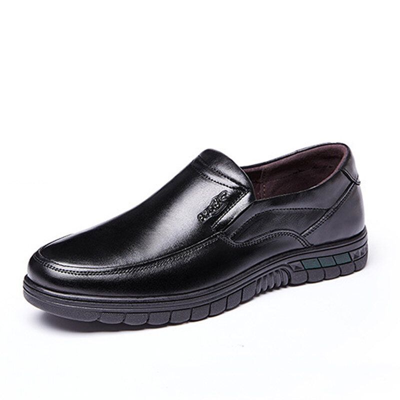 Hommes Cuir De Vachette Respirant Semelle Confortable Slip On Daily Business Casual Chaussures