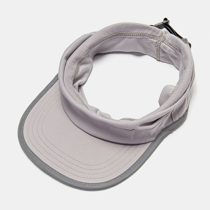 Hommes Dacron Couleur Unie Séchage Rapide Multi-usages Vide Chapeau Haut De Forme Protège-cou Protection Solaire Chapeau Haut De Forme Casquette De Baseball