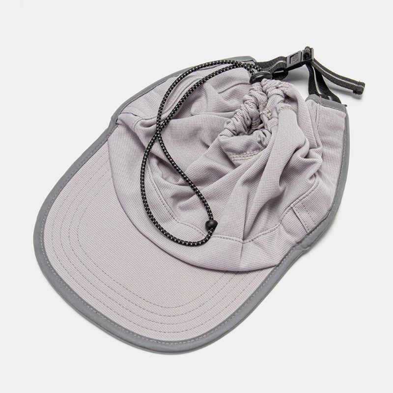 Hommes Dacron Couleur Unie Séchage Rapide Multi-usages Vide Chapeau Haut De Forme Protège-cou Protection Solaire Chapeau Haut De Forme Casquette De Baseball