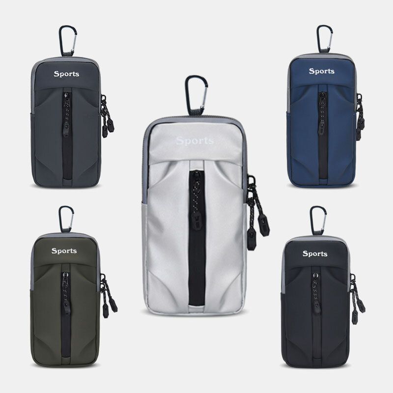 Hommes Décontracté Étanche Dacron Perméabilité À L'air 6.6 Pouces Téléphone Sac Taille Sac Bandoulière Sac Sac À Bandoulière