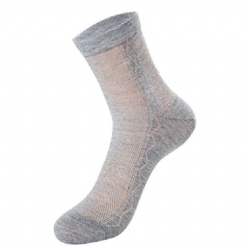 Hommes Été Ultra Mince Chaussettes Respirantes Coton Déodorant Sueur Moyen Chaussettes