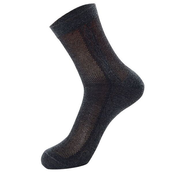 Hommes Été Ultra Mince Chaussettes Respirantes Coton Déodorant Sueur Moyen Chaussettes