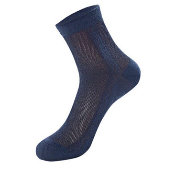 Hommes Été Ultra Mince Chaussettes Respirantes Coton Déodorant Sueur Moyen Chaussettes