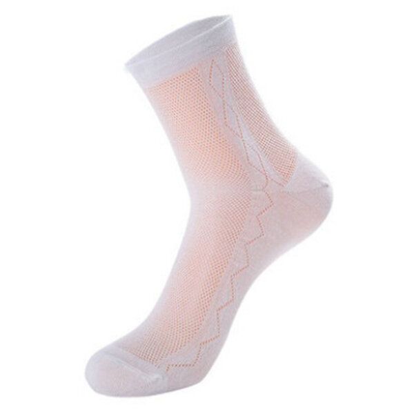 Hommes Été Ultra Mince Chaussettes Respirantes Coton Déodorant Sueur Moyen Chaussettes