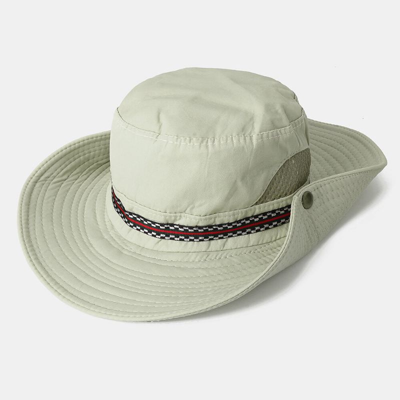 Hommes Femme Chapeau De Pêcheur À Séchage Rapide Chapeau De Visière Pliable Avec Broderie