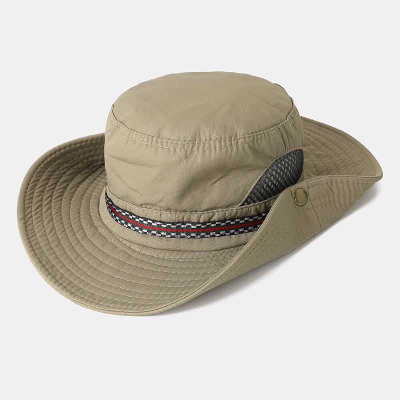 Hommes Femme Chapeau De Pêcheur À Séchage Rapide Chapeau De Visière Pliable Avec Broderie