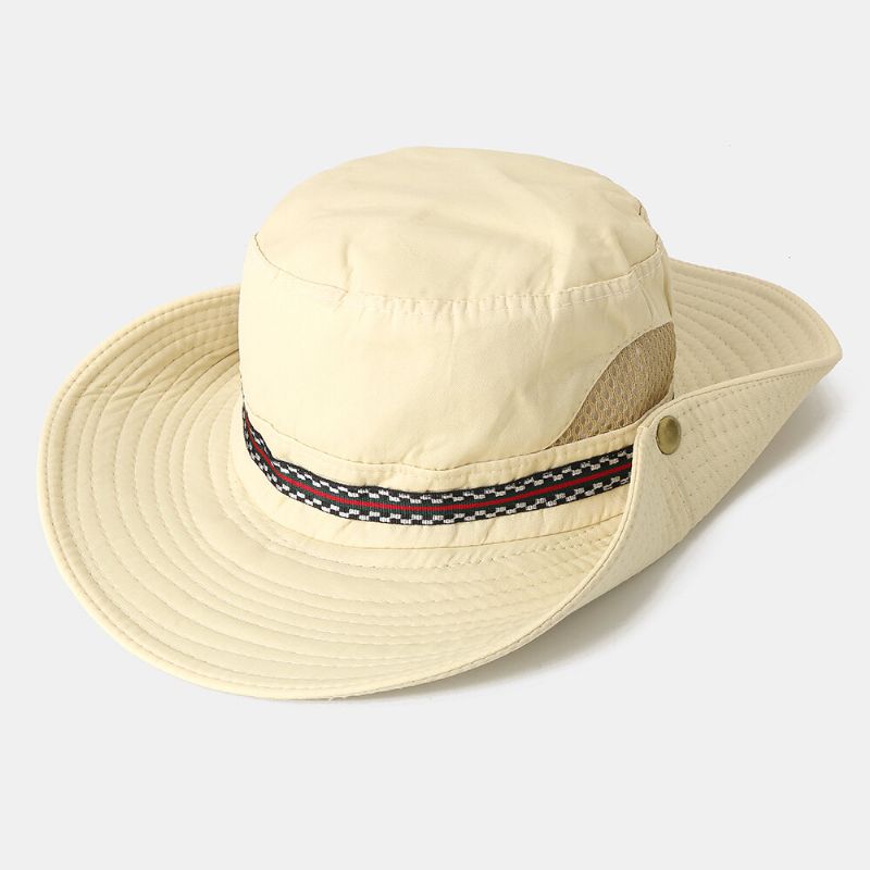 Hommes Femme Chapeau De Pêcheur À Séchage Rapide Chapeau De Visière Pliable Avec Broderie